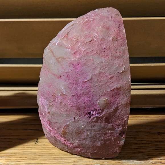 Agate Geode Sections Pair of Dyed Pink​​ - Picture 11 of 15